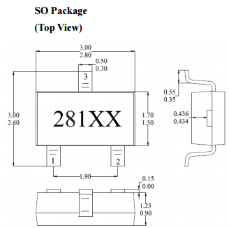 臺(tái)灣MST美加MH281電流限制單極效應(yīng)霍爾元件