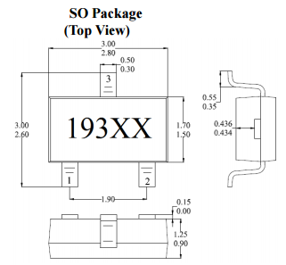 臺(tái)灣MST美加MH193線性位置檢測(cè)雙極鎖存霍爾元件
