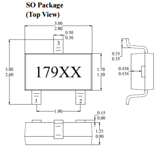 臺灣MST美加MH179固態(tài)開關雙極鎖存霍爾元件