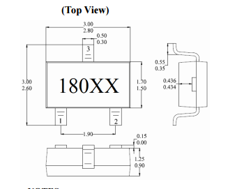 臺灣MST美加MH180位置感應雙極鎖存霍爾元件