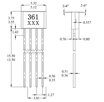 臺灣MST美加電子科技MH361單線圈無刷直流風(fēng)扇單芯片霍爾元件