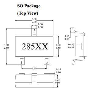 臺灣MST美加MH285電流感應高靈敏度單極性霍爾元件